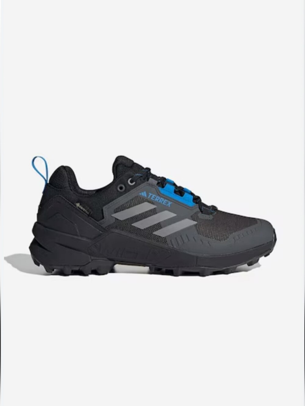 Adidas Terrex Swift R3 Gore-Tex Hiking Shoes In Grey/Black/Blue Size 11.5